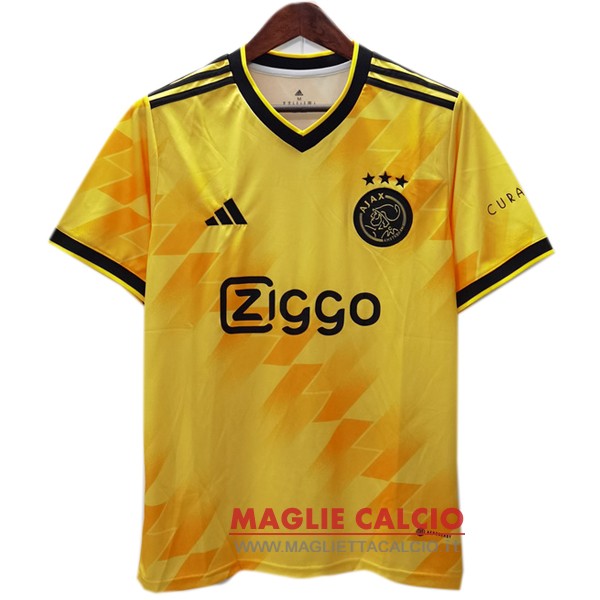 thailandia concetto divisione magliette ajax 2023-2024 giallo.