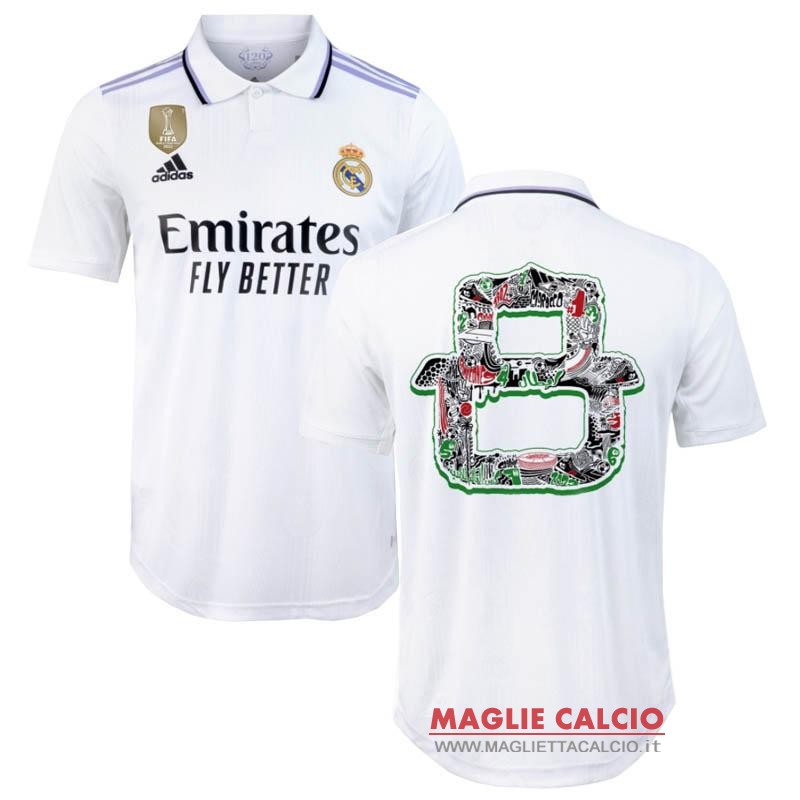 tailandia nuova prima speciale divisione magliette real madrid 2023-2024 bianco