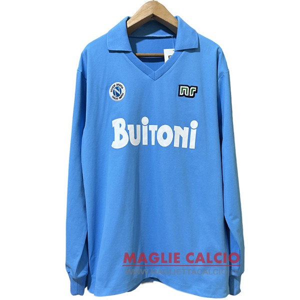 nuova prima divisione manica lunga magliette napoli retro 1986-1987