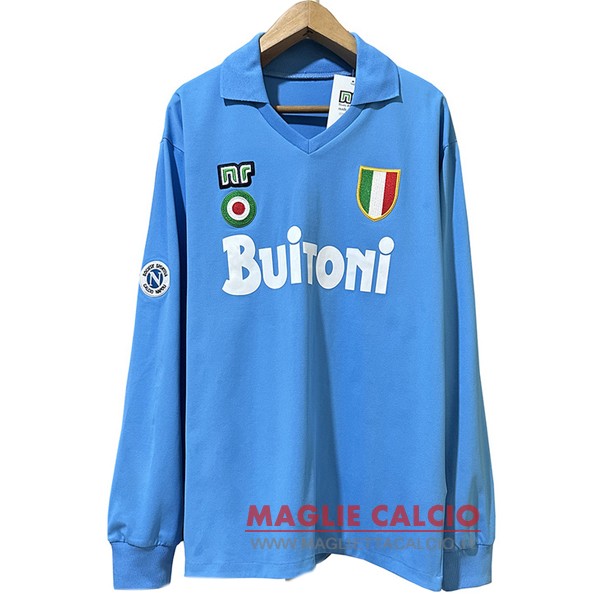 nuova prima divisione manica lunga magliette napoli retro 1987-1988