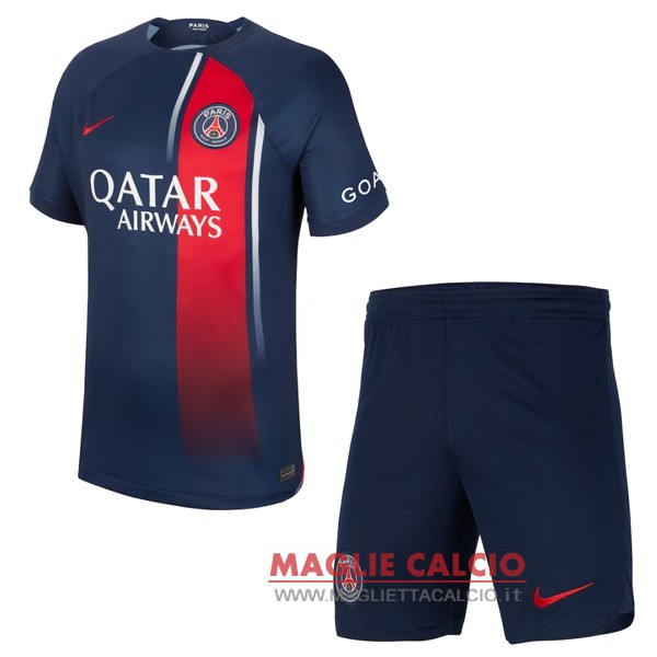 nuova prima magliette paris saint germain set completo bambino 2023-2024