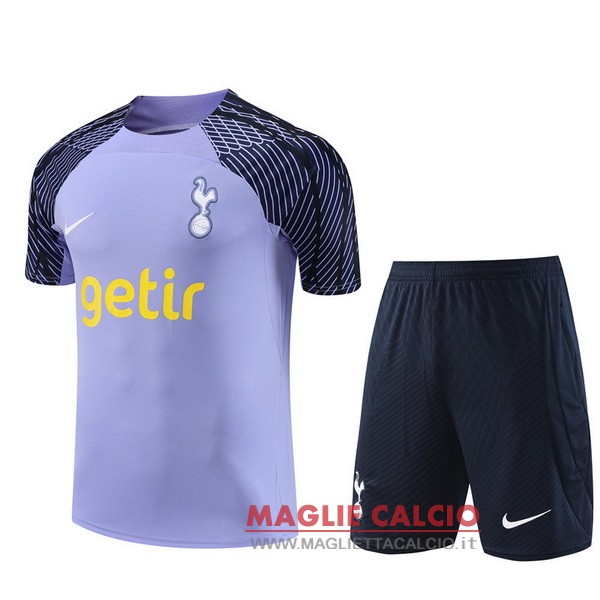 nuova formazione set completo divisione magliette tottenham hotspur 2023-2024 purpureo blu