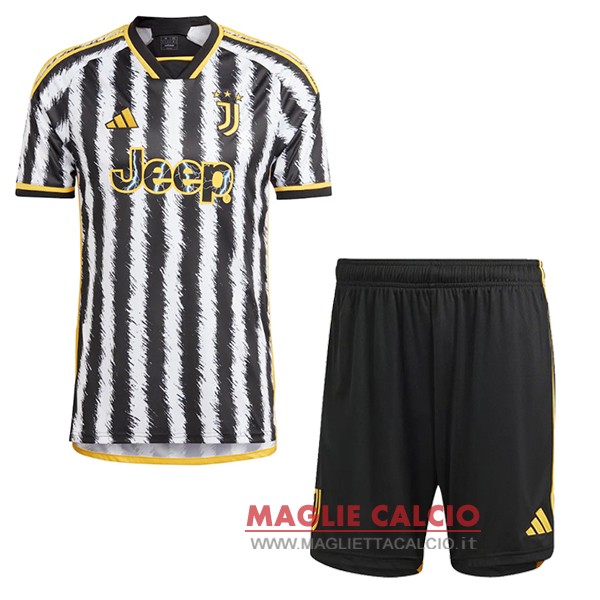 prima magliette juventus set completo bambino 2023-2024