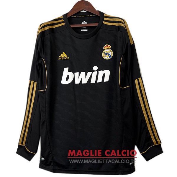 nuova seconda divisione magliette manica lunga real madrid retro 2011-2012
