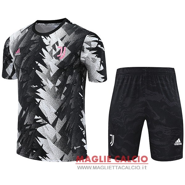 nuova formazione set completo divisione magliette juventus 2023-2024 grigio nero