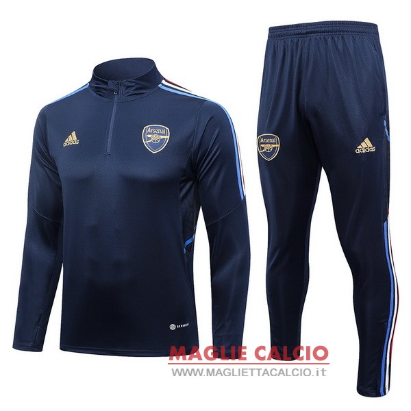 nuova arsenal insieme completo blu navy giacca 2023-2024