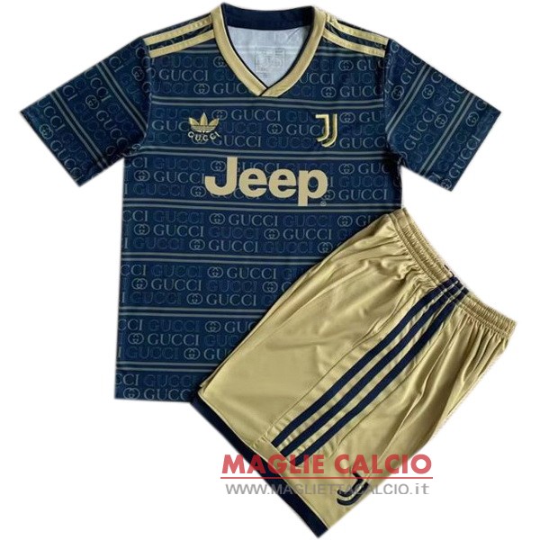 nuova speciale magliette juventus set completo uomo 2023-2024 blu giallo