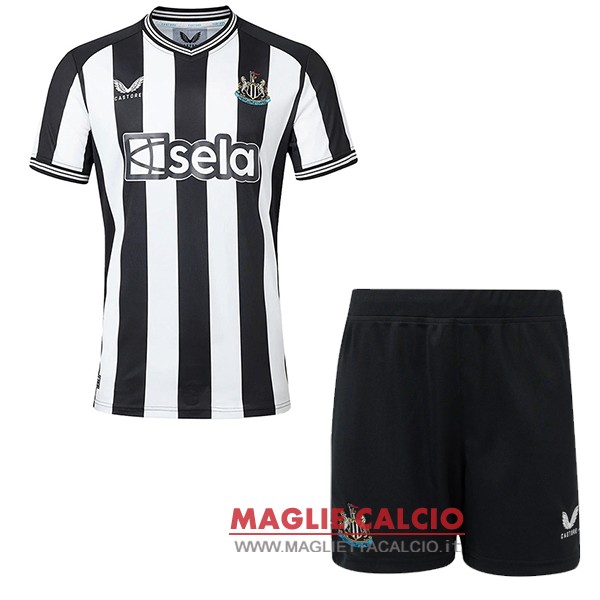 nuova prima magliette newcastle united set completo bambino 2023-2024