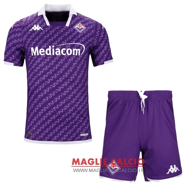 nuova prima maglietta fiorentina set completo bambino 2022-2023