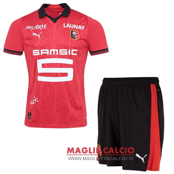 nuova prima magliette stade rennais set completo bambino 2023-2024