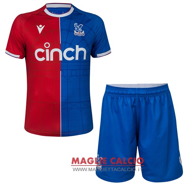 nuova prima divisione magliette crystal palace set completo uomo 2023-2024