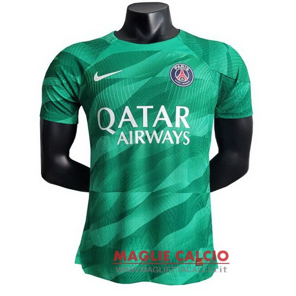 tailandia nuova divisione magliette portiere giocatoriv paris saint germain 2023-2024 verde