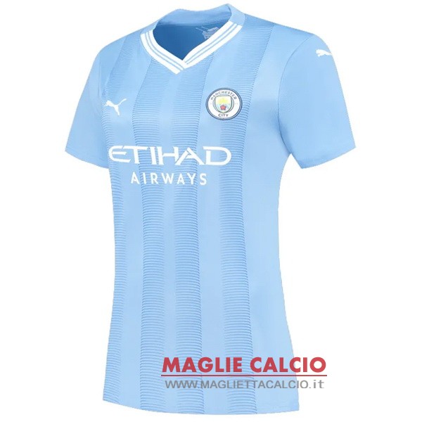 nuova prima divisione magliette manchester city donna 2023-2024