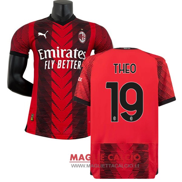 NO.19 Theo tailandia nuova prima giocatori divisione magliette ac milan 2023-2024