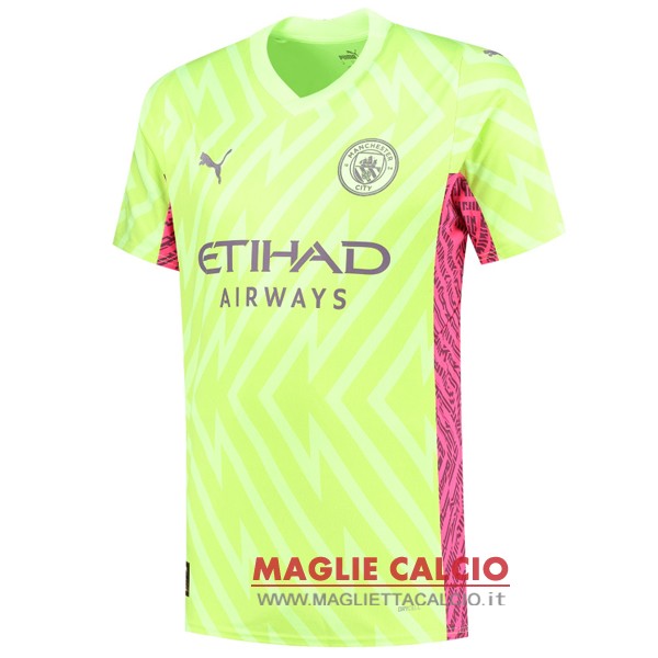 tailandia nuova divisione magliette portiere manchester city 2023-2024 giallo