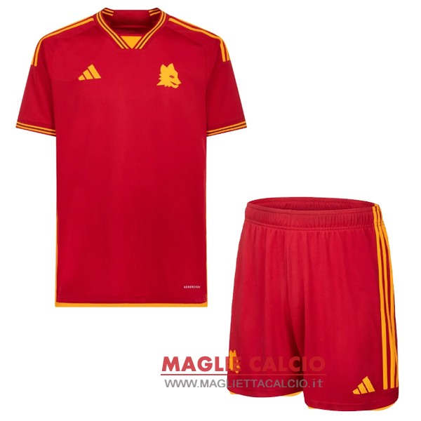 nuova prima divisione magliette as roma set completo uomo 2023-2024