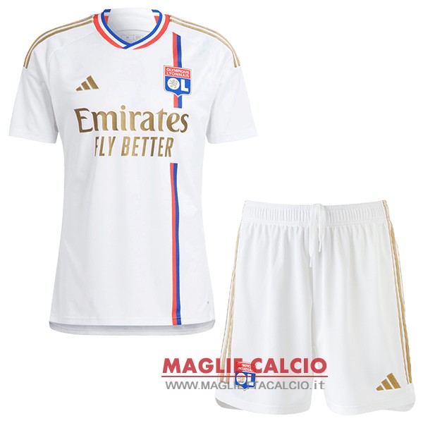 nuova prima divisione magliette lyon set completo uomo 2023-2024