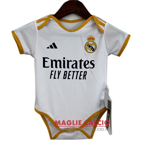 nuova prima maglietta real madrid tutine bambino 2023-2024