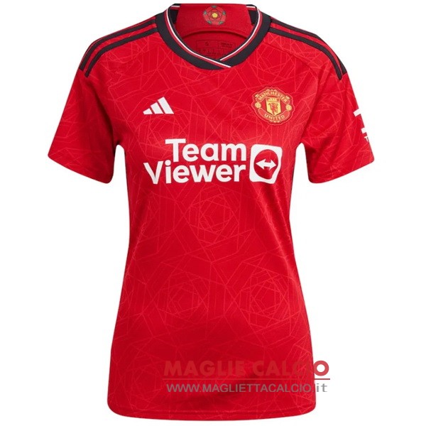 nuova prima divisione magliette manchester united donna 2023-2024