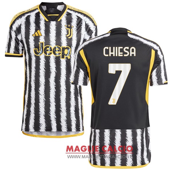 NO.7 Chiesa thailandia nuova prima divisione magliette juventus 2023-2024