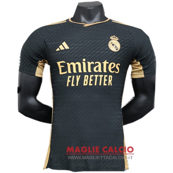 tailandia nuova speciale giocatori divisione magliette real madrid 2023-2024 nero Il Amarillo