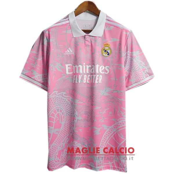 tailandia nuova speciale divisione magliette real madrid 2023-2024 rosa I bianco