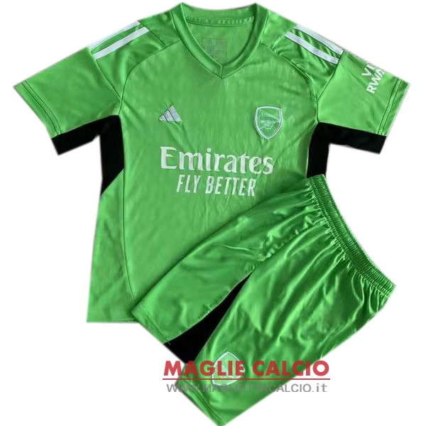 nuova divisione magliette portiere arsenal set completo uomo 2023-2024 verde