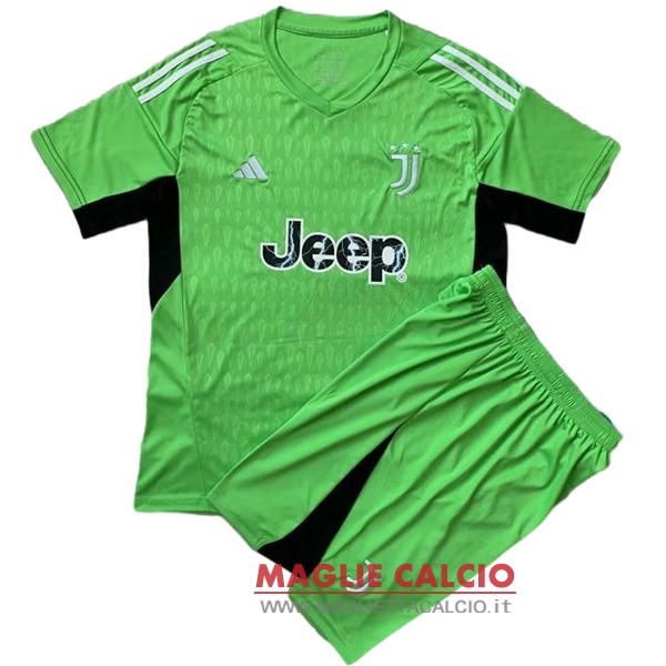 nuova portiere magliette juventus set completo uomo 2023-2024 verde