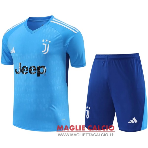 nuova portiere magliette juventus set completo uomo 2023-2024 blu