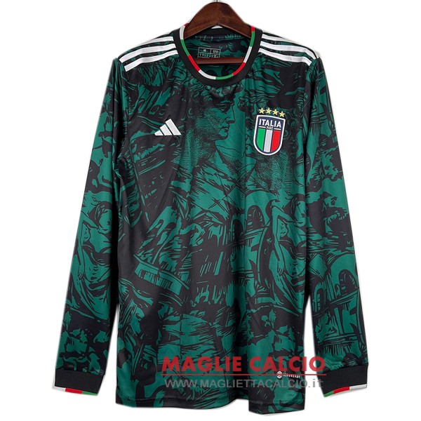 tailandia nuova speciale manica lunga magliette nazionale italia 2023 verde