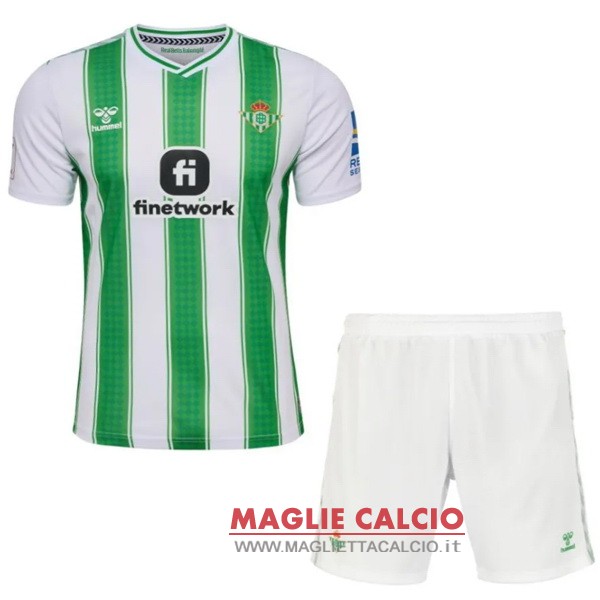 nuova prima maglietta set completo real betis bambino 2023-2024