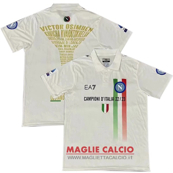 polo maglia sss napoli 2024 i bianco