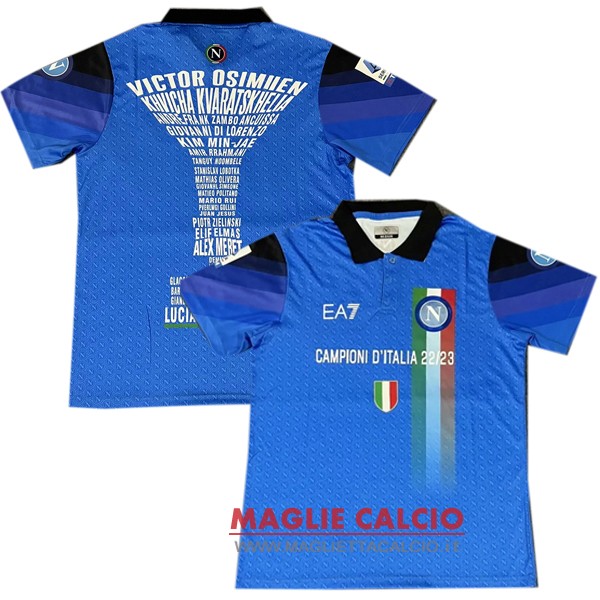 polo maglia sss napoli 2024 blu