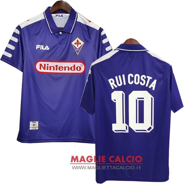 NO.10-Rui Costa nuova prima divisione magliette fiorentina retro 1992-1993