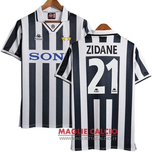 NO.21-Zidane prima divisione magliette Juventus retro 1995-1996