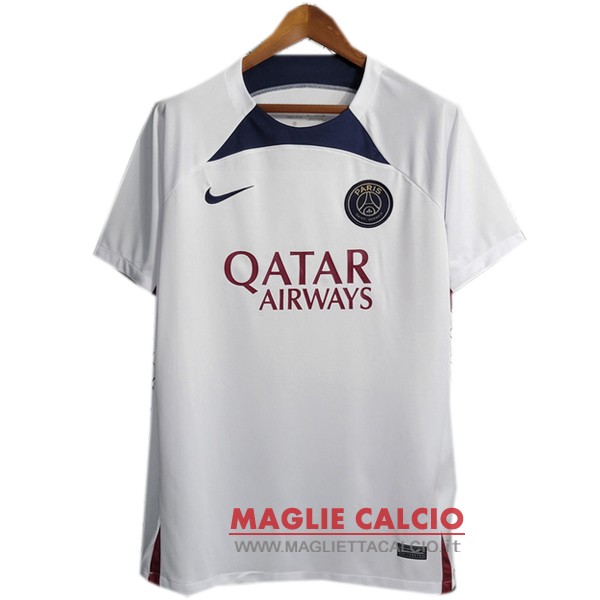 nuova formazione divisione magliette psg 2023-2024 bianco