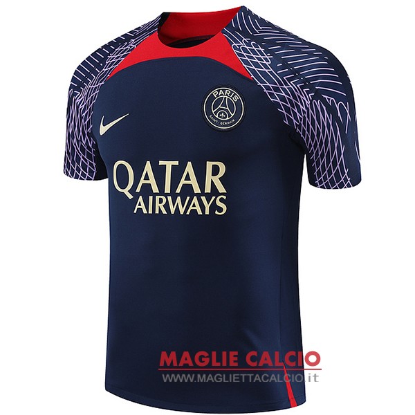 nuova formazione divisione magliette psg 2023-2024 blu navy I purpureo