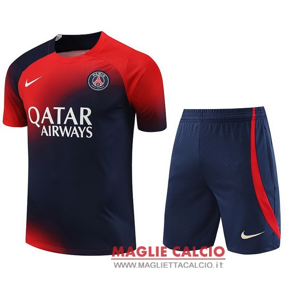 nuova formazione set completo divisione magliette psg 2023-2024 rosso blu