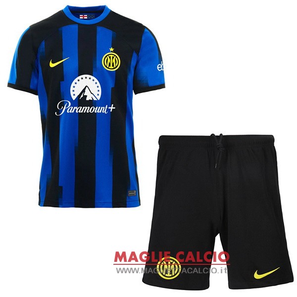 nuova prima divisione magliette inter milan set completo uomo 2023-2024