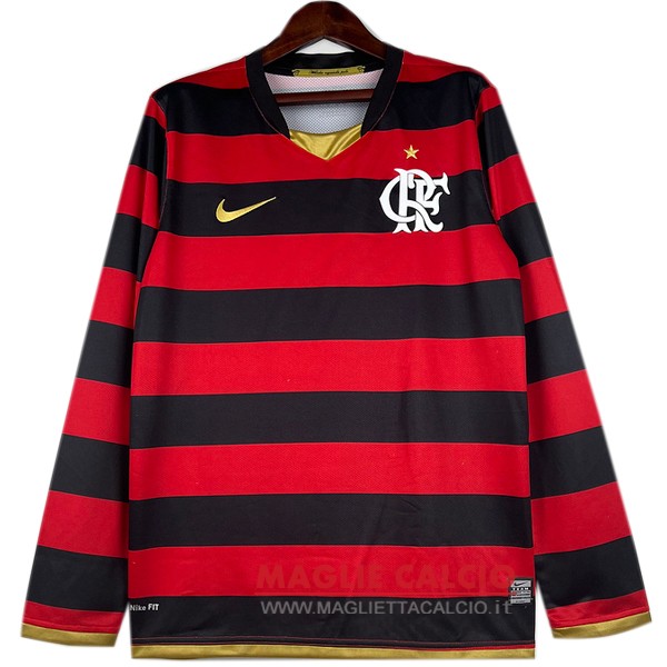 nuova prima manica lunga divisione magliette flamengo retro 2008-2009