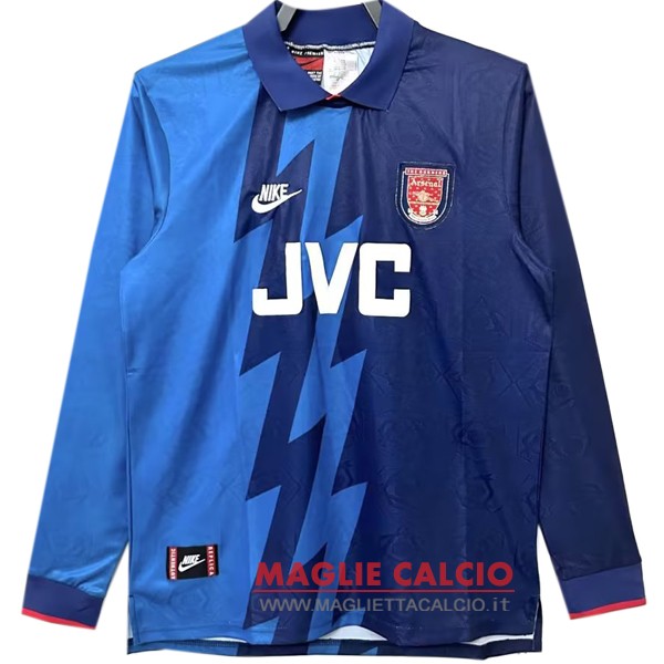 nuova seconda manica lunga divisione magliette Arsenal retro 1995-1996