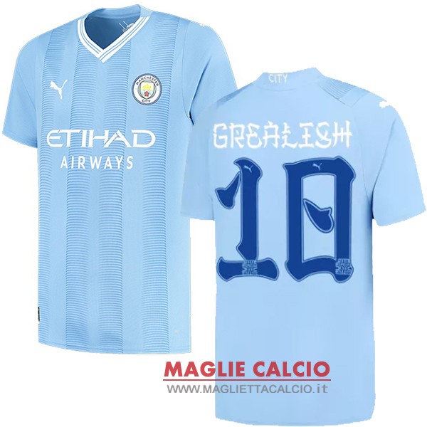 Grealish thailandia nuova prima divisione magliette manchester city 2023-2024