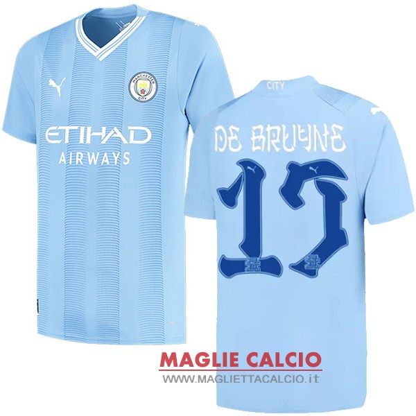 De Bruyne thailandia nuova prima divisione magliette manchester city 2023-2024