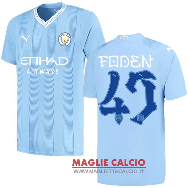 Foden thailandia nuova prima divisione magliette manchester city 2023-2024