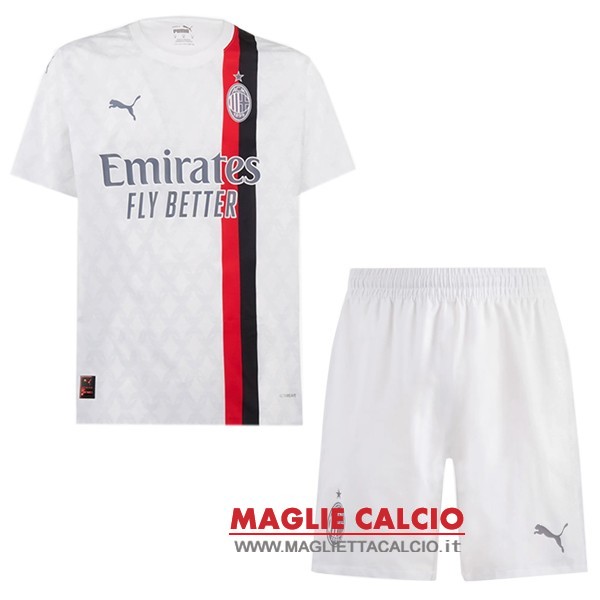 nuova seconda divisione magliette ac milan set completo uomo 2023-2024