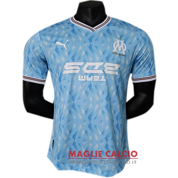 thailandia nuova speciale giocatori divisione magliette marseille 2023-2024 blu