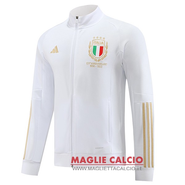 nuova italia bianco giallo giacca lunga zip 2023