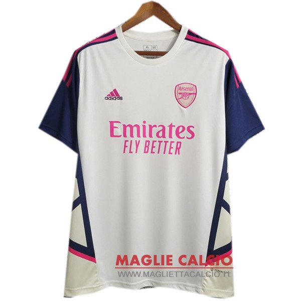 nuova formazione magliette arsenal 2023-2024 bianco giallo