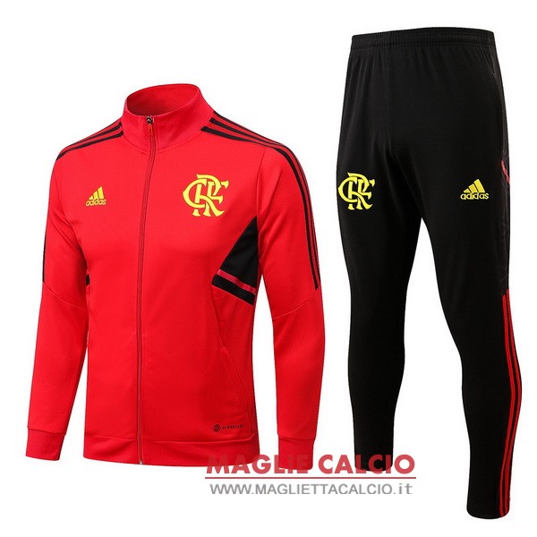 giacca bambino set completo flamengo 2023-2024 rosso I nero