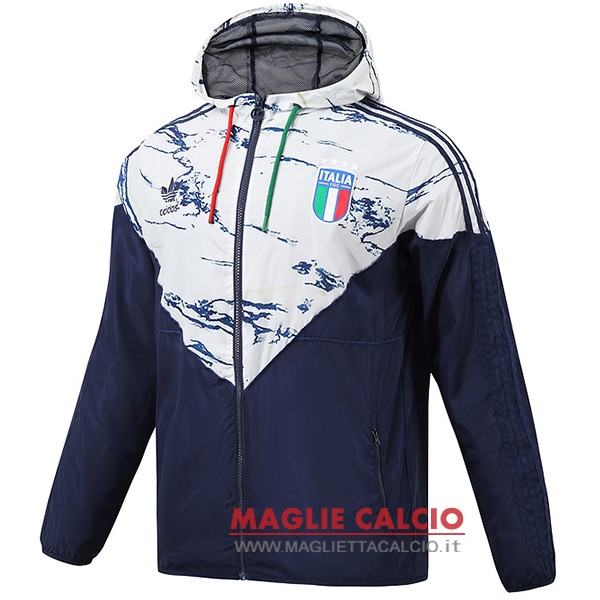 nuova italia blu navy bianco giacca a vento 2023